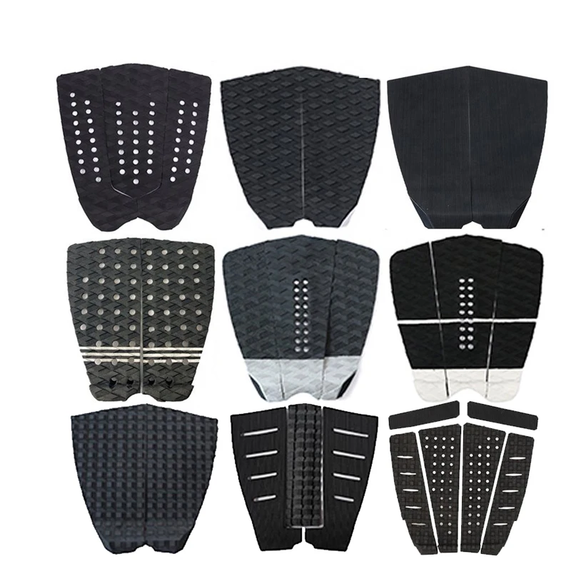 New design grooved Pure Surfing training SUP stand up race paddle board colored eva FOAM deck tail pad Adhesive surf skimboard