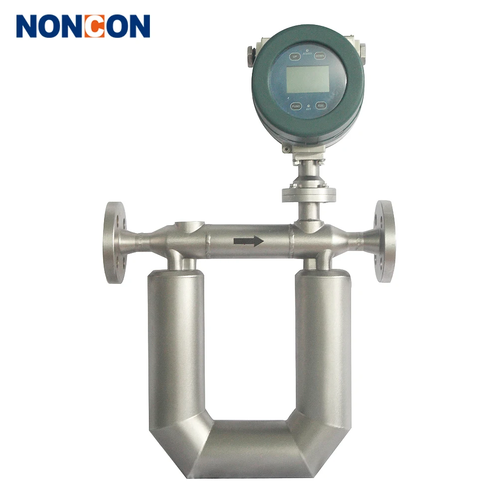 NEW Hot oil liquid Coriolis mass flow meter for gas and density meters sensor Coriolis mass flow meter for oil fuel