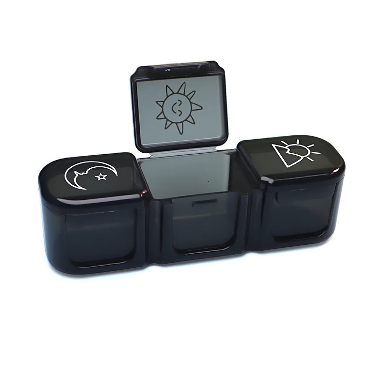 Mini pill box survival competitive price pill box with smart design for 1 week am and pm