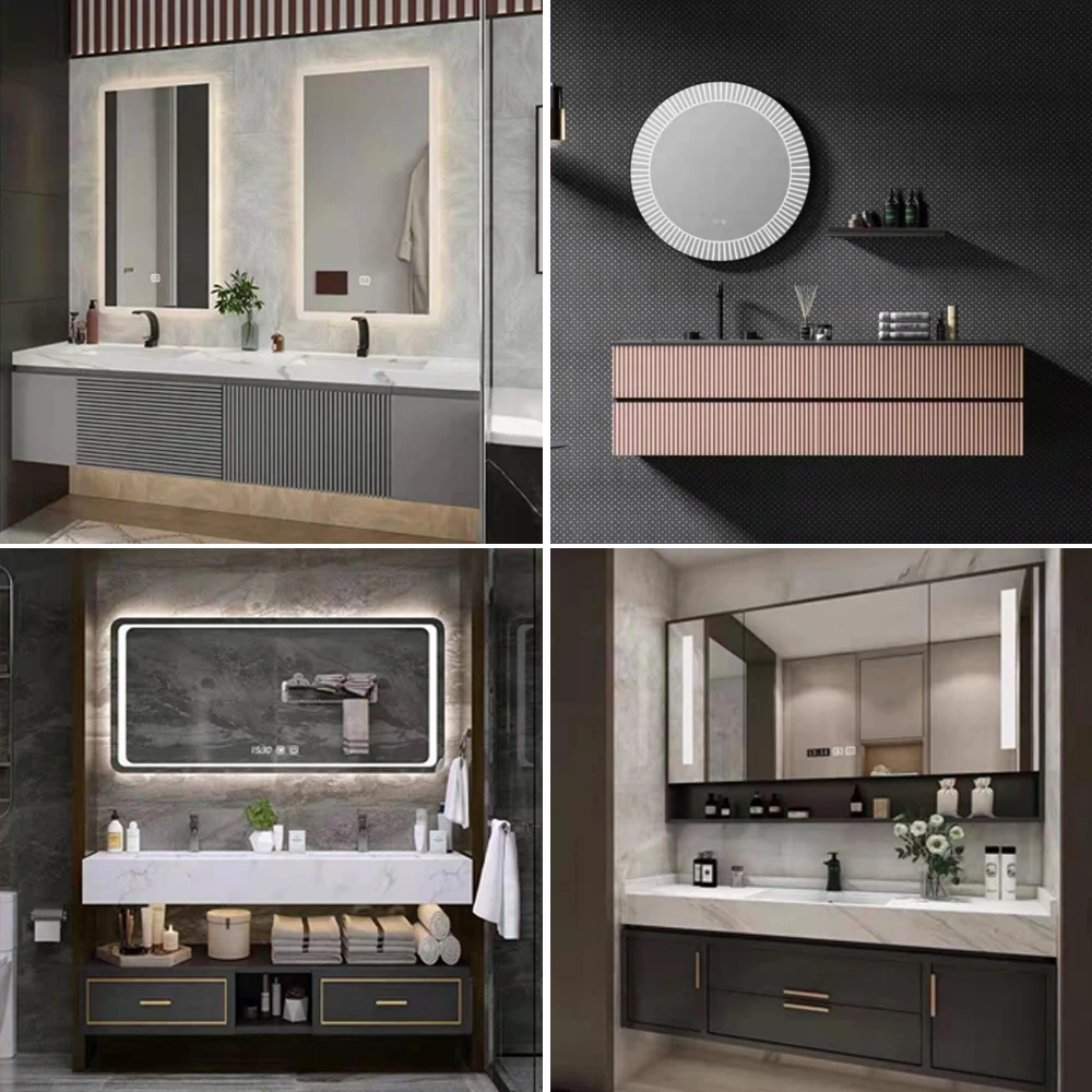 latest fashion bathroom vanity with exquisite handle