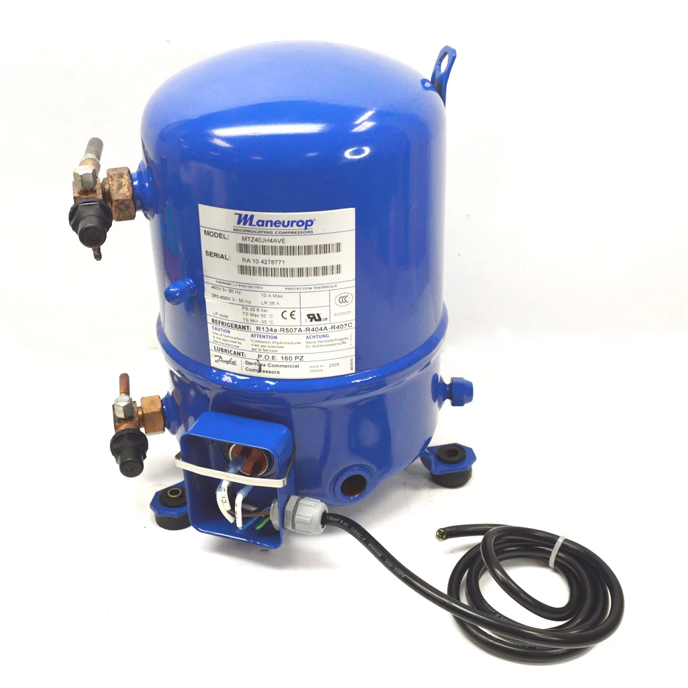 3 hp Maneurop Piston Compressor MT36 MT 36 With R22 Refrigerant  MTZ36 MTZ036 MTZ 36 With R404A Refrigent