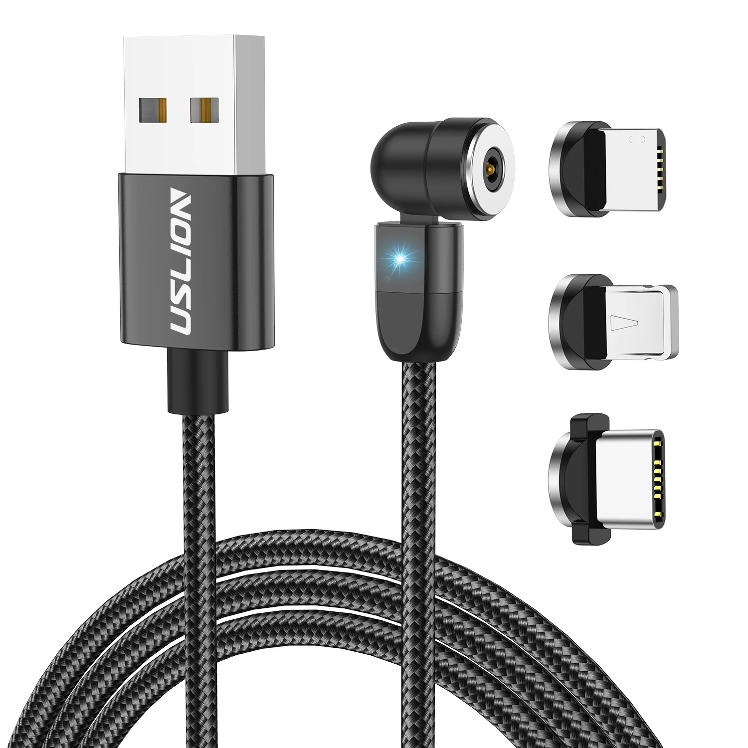 Wholesale 3In1 Connectors Magnetic Usb Cable Charging Cable Usb C Lighting For iphone Digital Caliper Magnetic Charging Cable