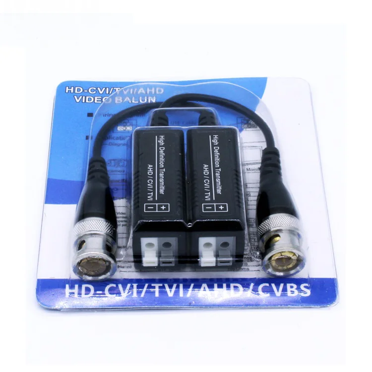Surveillance Accessories 1ch Passive Price AHD TVI CVI HD BNC to RJ45 Converter 4k blue hdcvi video balun