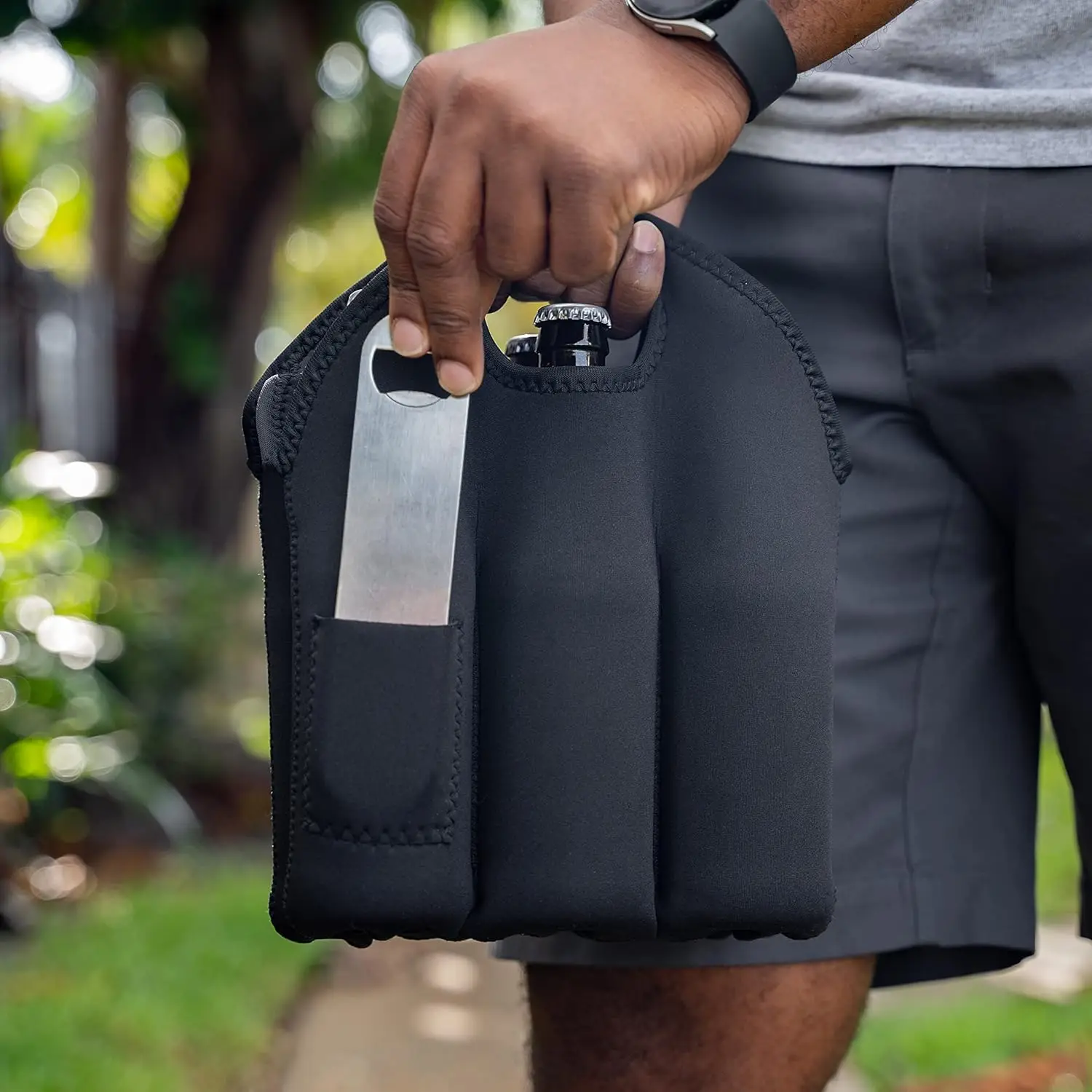 6 Pack Beer Carrier Beer Holder Insulated Neoprene Beer Bottles Carrier Cooler Holder