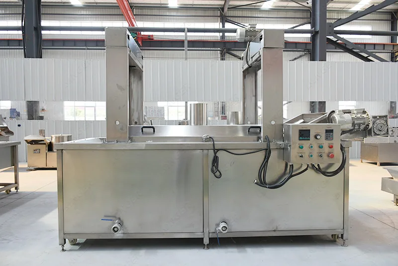 Commercial Falafel French Fries Continuous Frying Machine Chicken Chin Chin Potato Chips Fryer Machine Price