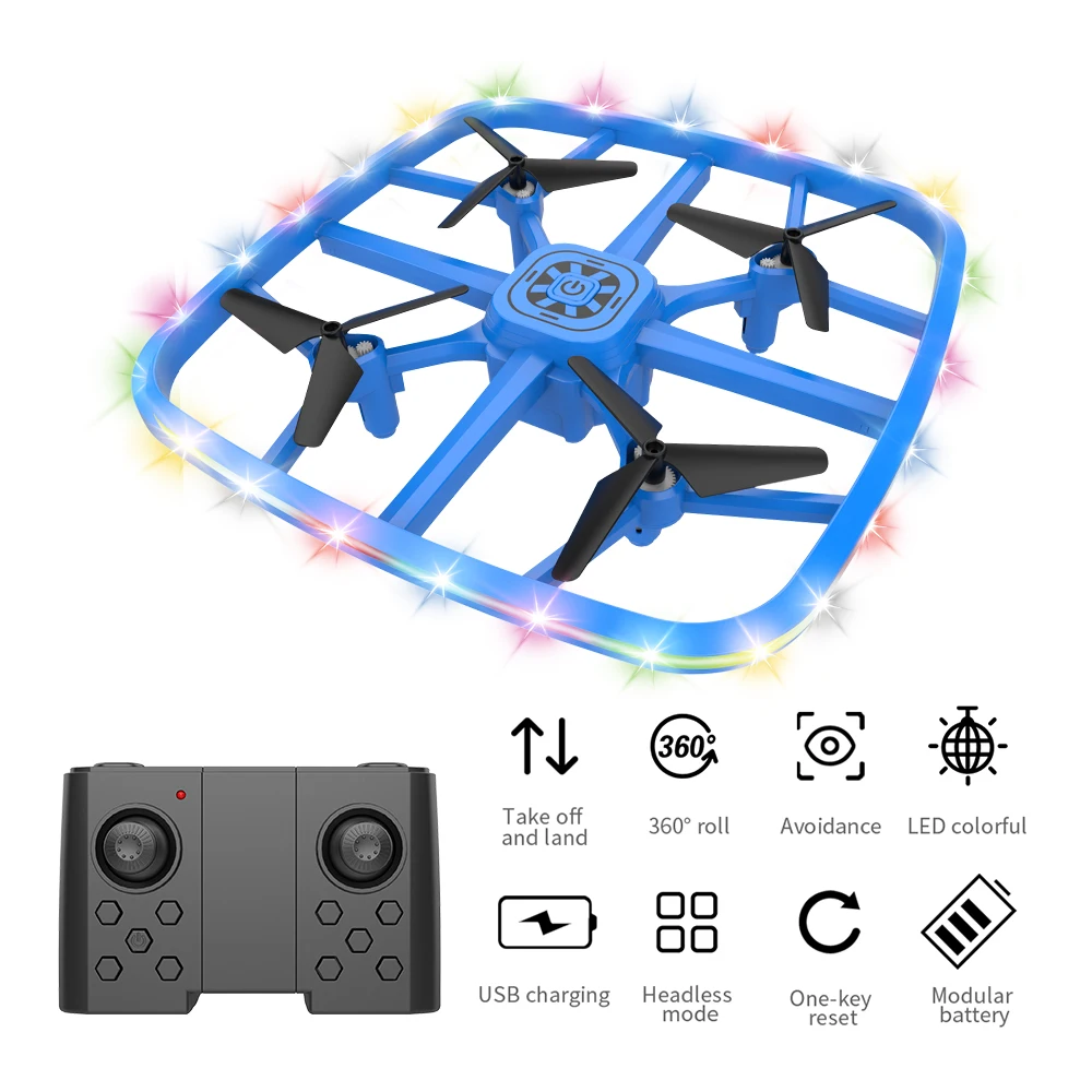 2022  Remote Control Foldable Mini Drone Toy Intelligent Radar Obstacle Drone Small Drone