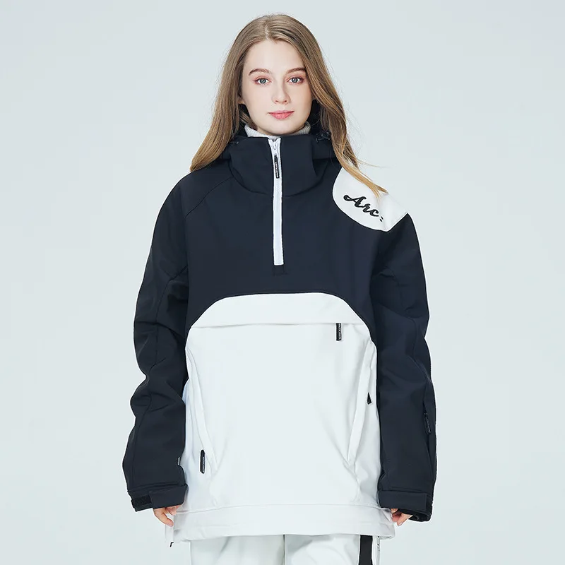 Topgear 2023 snowboard hoodie Snowboard for unisex lovers plus size Warm and thick thermal waterproof snowboard hoodie jacket