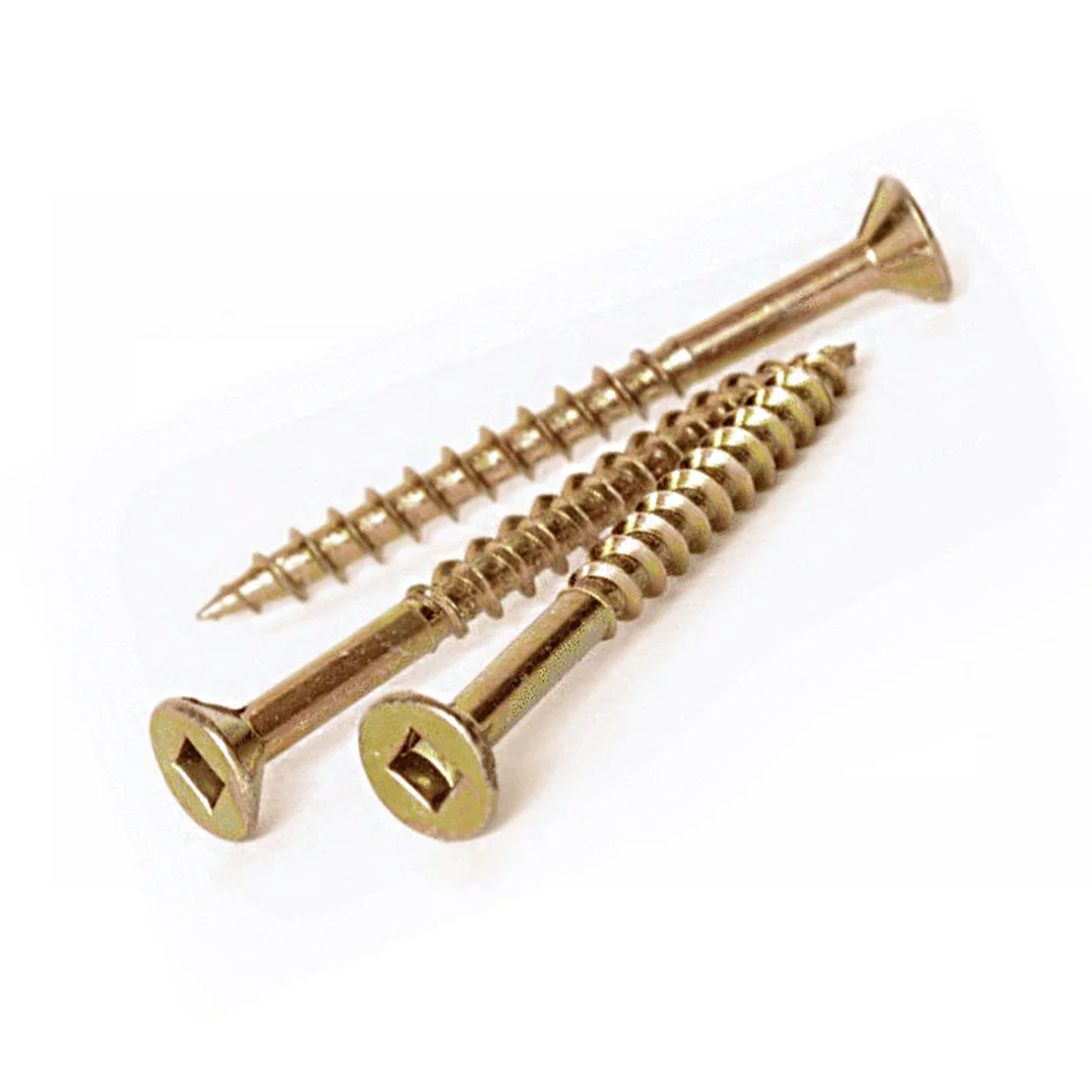 Square Head Wood Screws Custom for Furniture Stainless Steel 304 316 knife Drive Flat Countersunk Square Head Tapping Screws