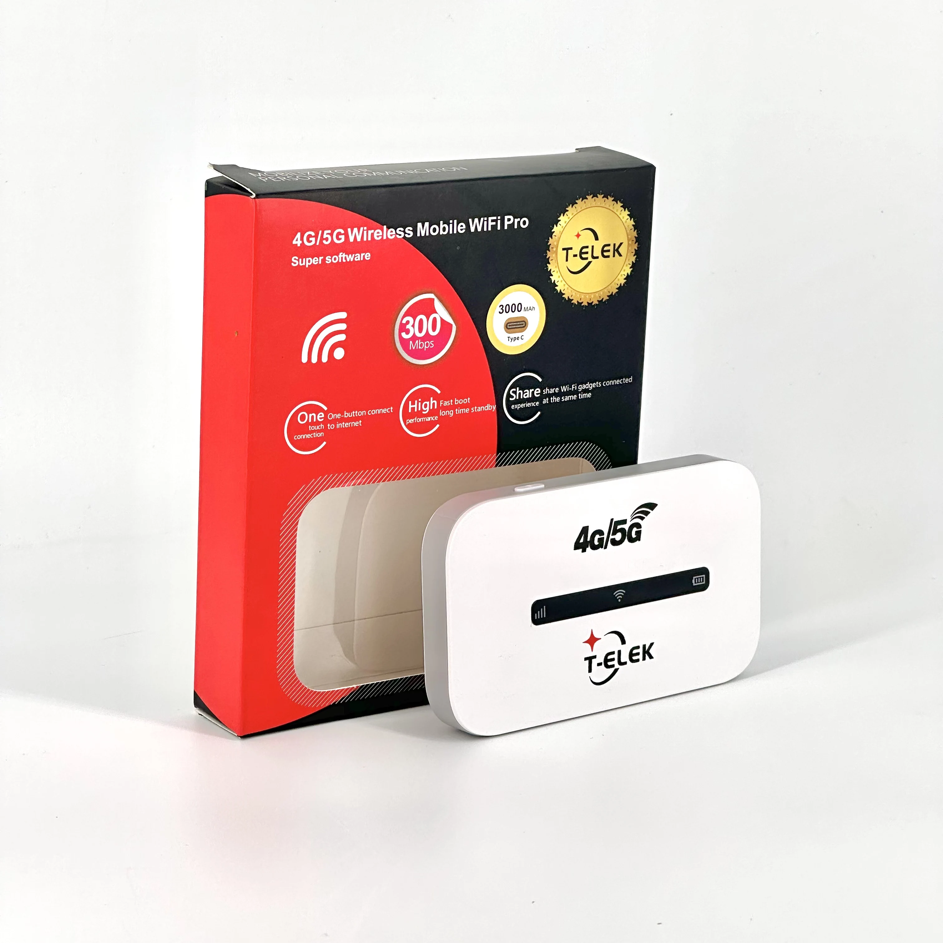T-elek беспроводной наружный 300 Мбит/с Mini WiFi Pro 4G/5G Мобильный маршрутизатор Max LAN поддерживает Mifis SIM-карты 2 4G 5G 3000 mah аккумулятор