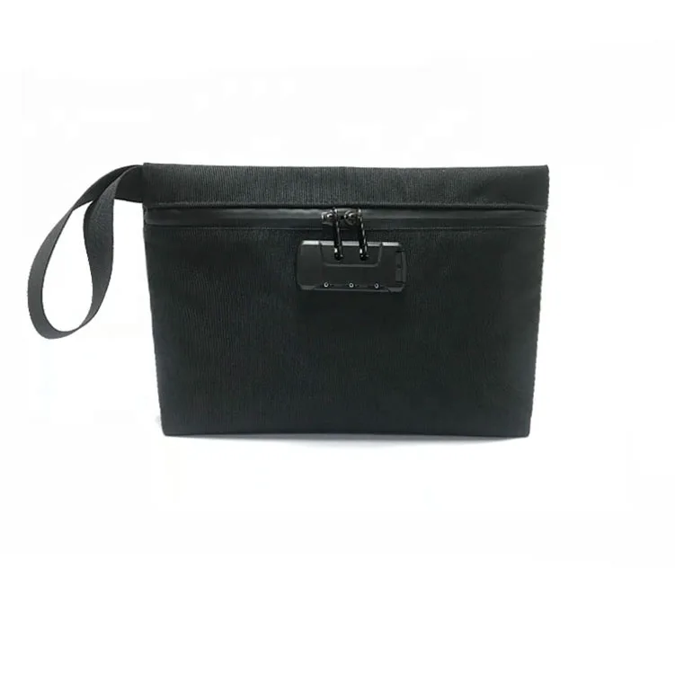 Active Carbon Smell Proof Bag Water Repellent Stash Bag With Combination Lock