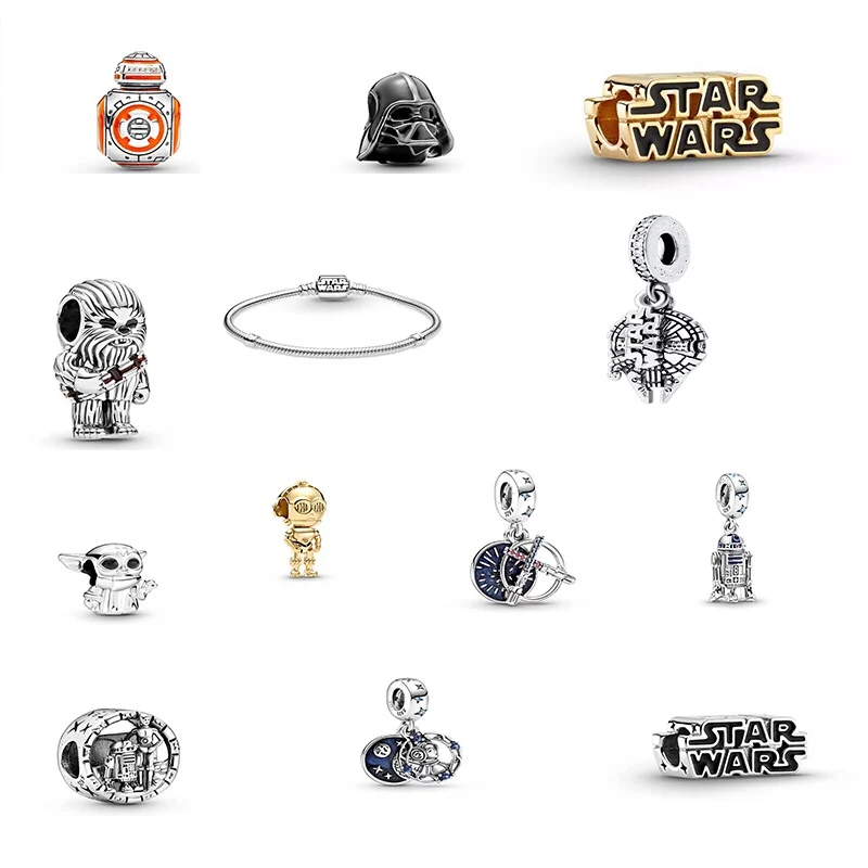  NEW star Шарм wars 925 стерлинговые Серебряные бусы чужой воин ювелирные изделия подходят оригинальный ПАН браслет для женщин сделай сам ювелирное