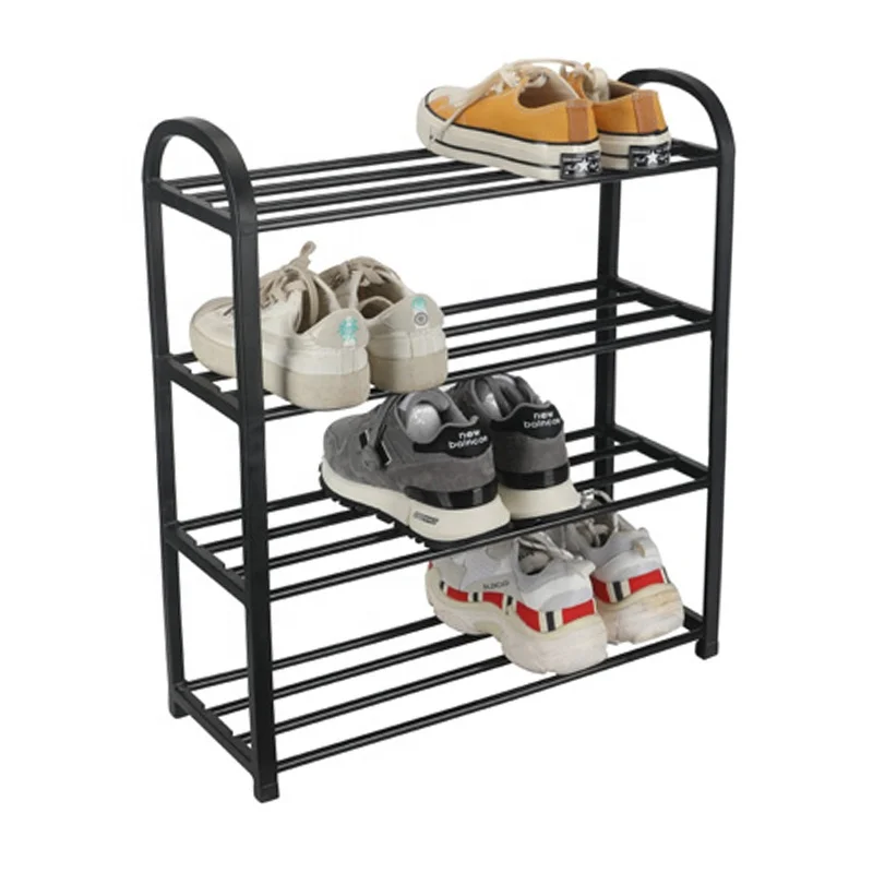 
4 Tier Shoe Rack 20 Pair Tier Free Standing Space Saving Shoe Rack Storage Organizer 