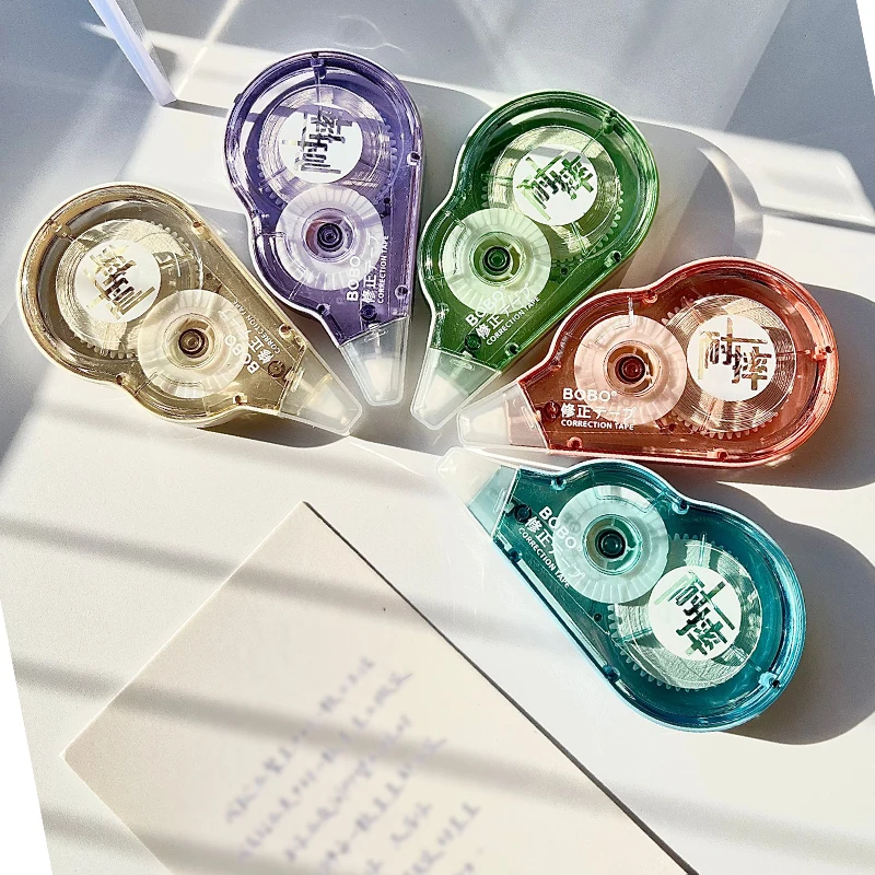 Factory Sale Various Colorful Casing Correction Tape Toxin Free School Supplies Custom Printed Correction Tape