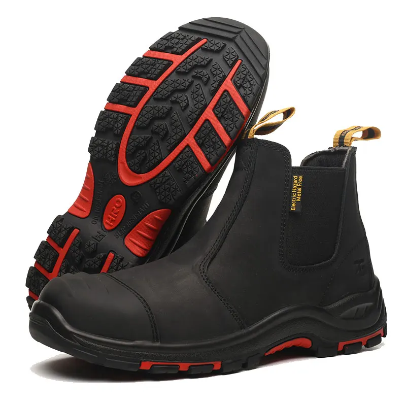 L603 Black Zapatos De Seguridad Botines Para Hombre Shoes Work Men Safety Leather For Men Cat Shoes Safety Shoes Boot