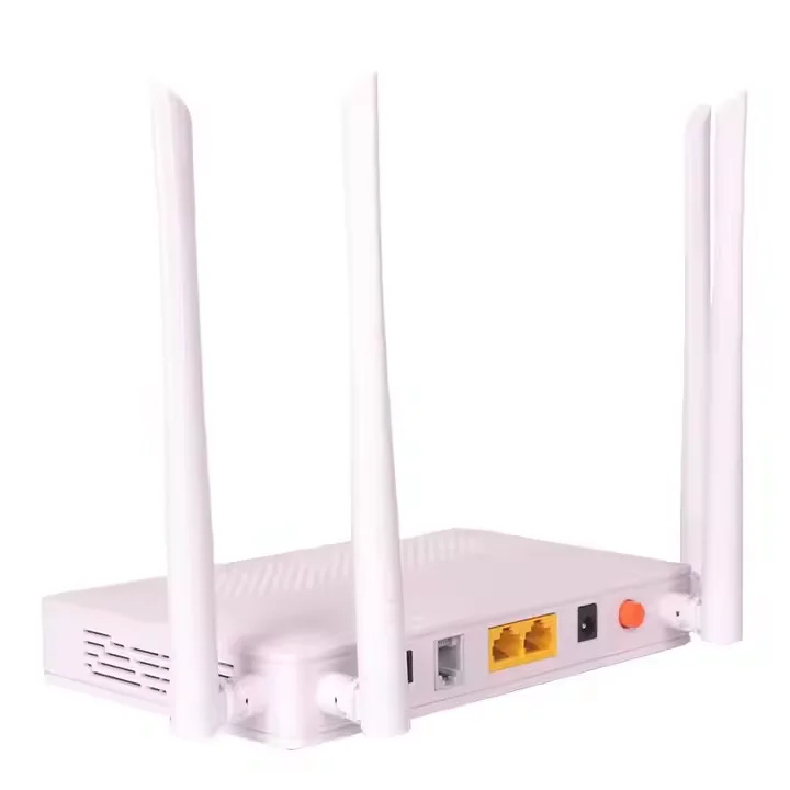 Двухдиапазонный XPON ONU с 2 4G + 5G VOIP WIFI волоконно-Оптическая сеть 12V блок питания
