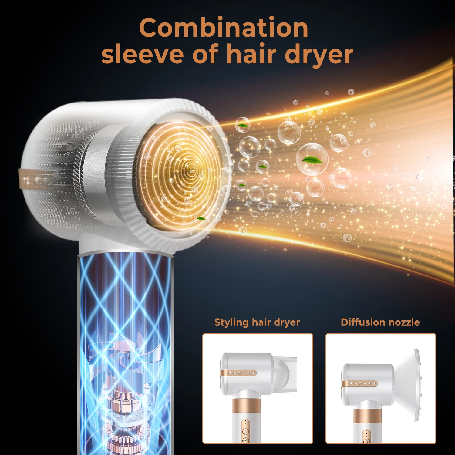 Wholesale 7 In 1 Hair Styler And Dryer One Step Volumizer Hot Air Brush Styler High Speed Ionic Hair Dryer
