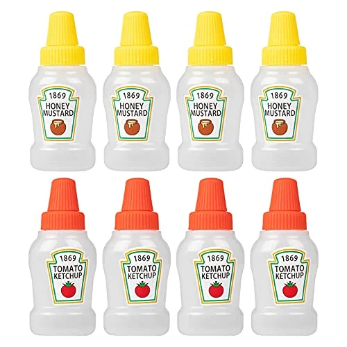 25ML Mini Tomato Ketchup Bottle Honey Mustard Portable Small Sauce Container Salad Dressing Container Pantry Containers