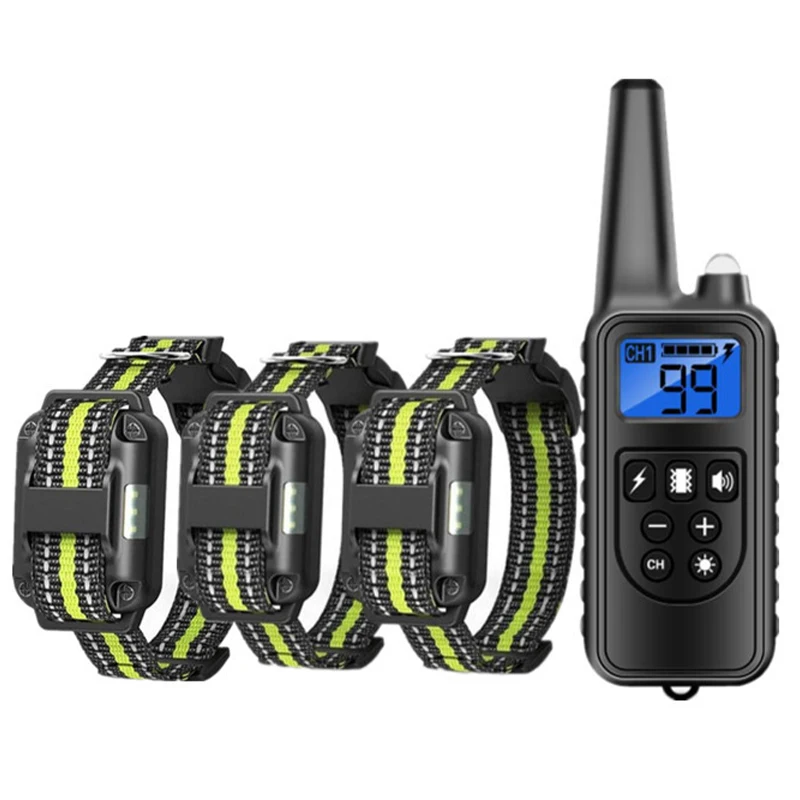 Waterproof Rechargeable Electric Bark Control Pet Dog Training Collar Stop Dog from Barking with Remote