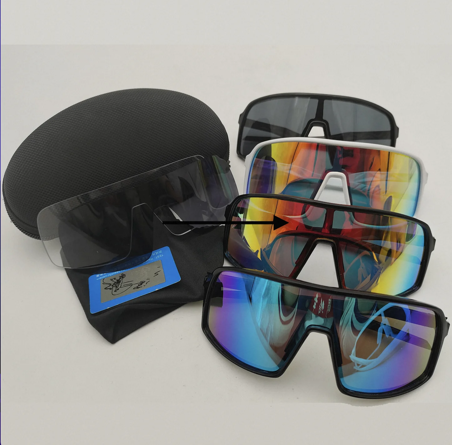 Sports Men Sunglasses Road Bicycle Glasses Mountain Cycling Riding Goggles Eyewear Mtb Bike Sun Glasses