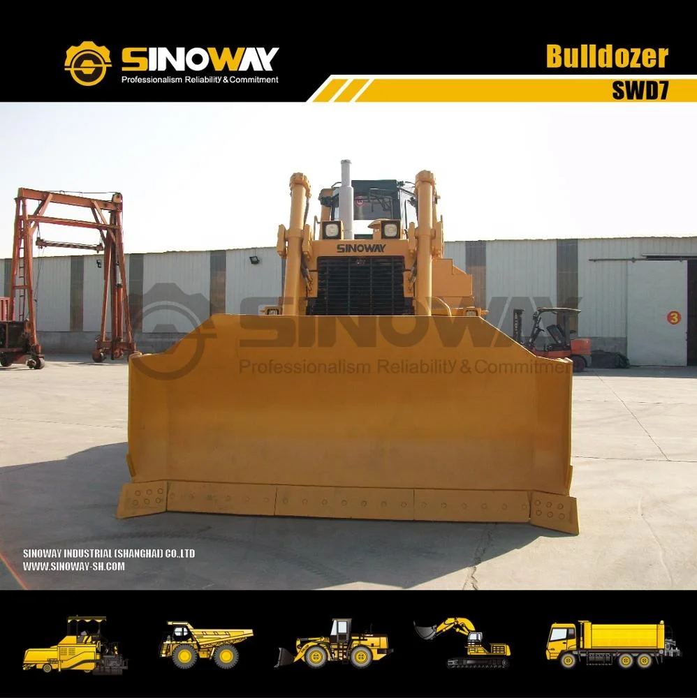 Hot sale 230HP compact dozer with spare parts and root rake blade