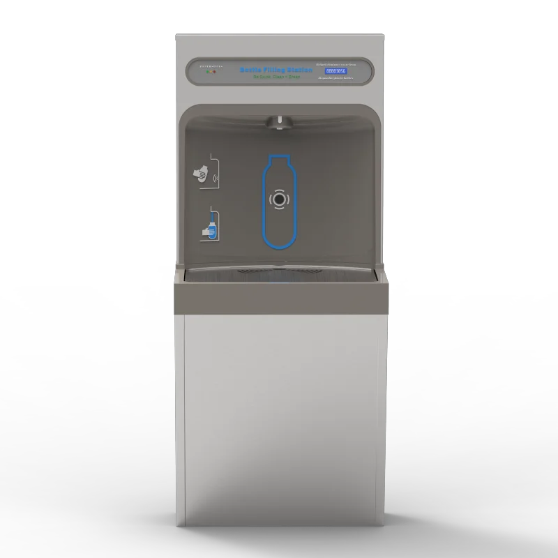 TB45-2CV Refrigerated Surface Mount Bottle Filling Station Filtered 8GPH Stainless Steel Water dispenser cooler