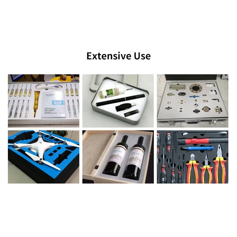 Cuttable Foam Inserts for  Pads for Toolbox EVA Insert Packing Foam Block Foam Padding for Crafts Black