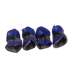 Winter Warm Waterproof Rubber Skid Proof Sneakers Pet Snow Boots Dog Shoes for Dogs Pet Apparel & Accessories Small Medium Dogs