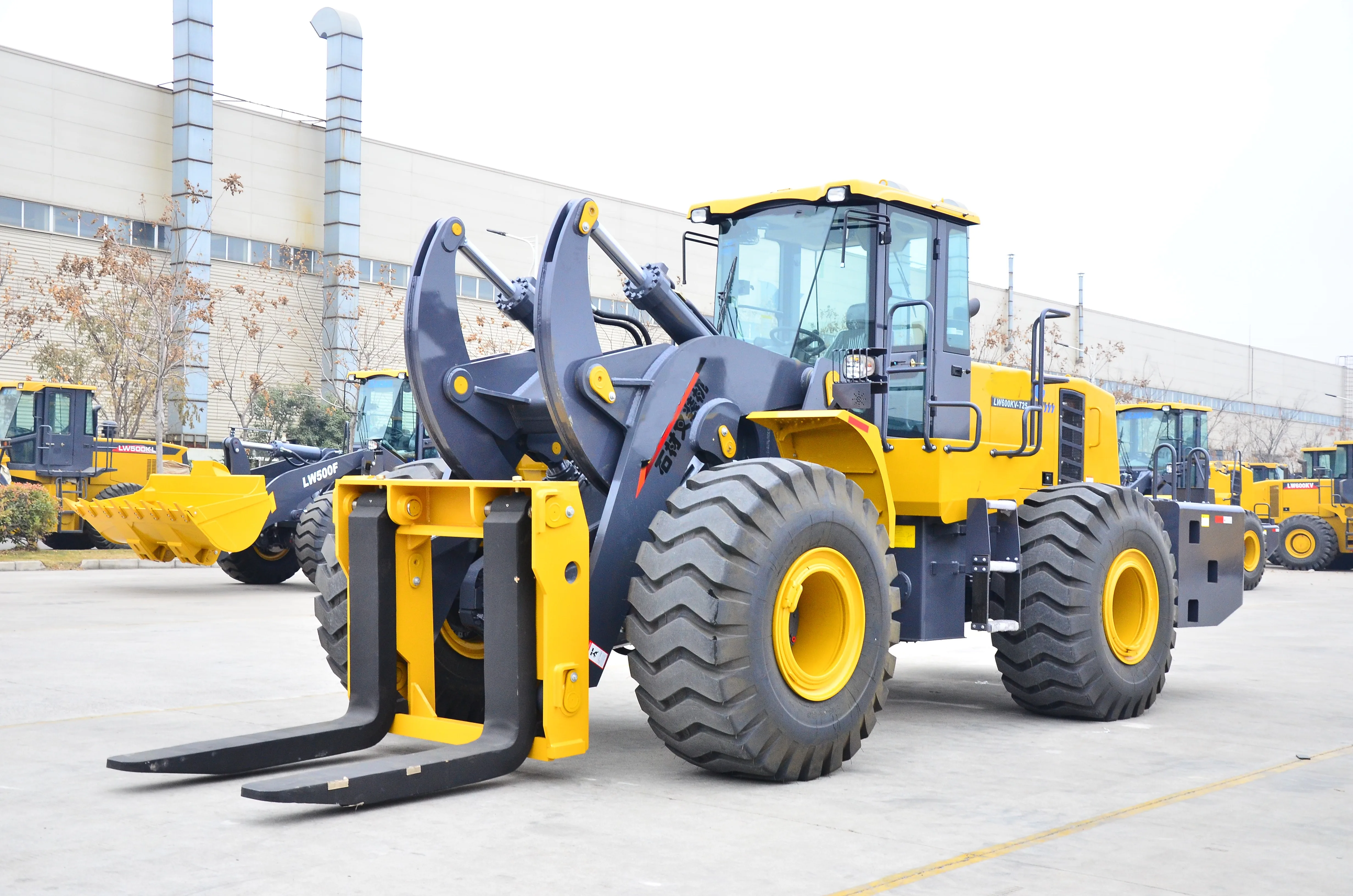Hot Selling China New Small Lw600kN-T25 25 Ton Stone Fork Forklift Front Loader 25ton Front End Wheel Forklift Loader Best Price