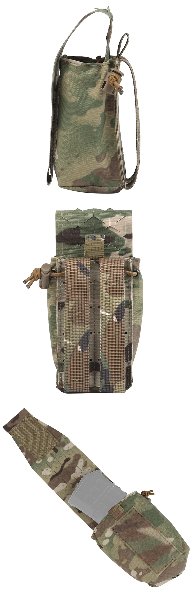 SABADO Molle Tactical Vest SPUD Multi-Purpose Camouflage Double 5.56 7.62 Mag Magazine Bag Tactical Radio Pouch