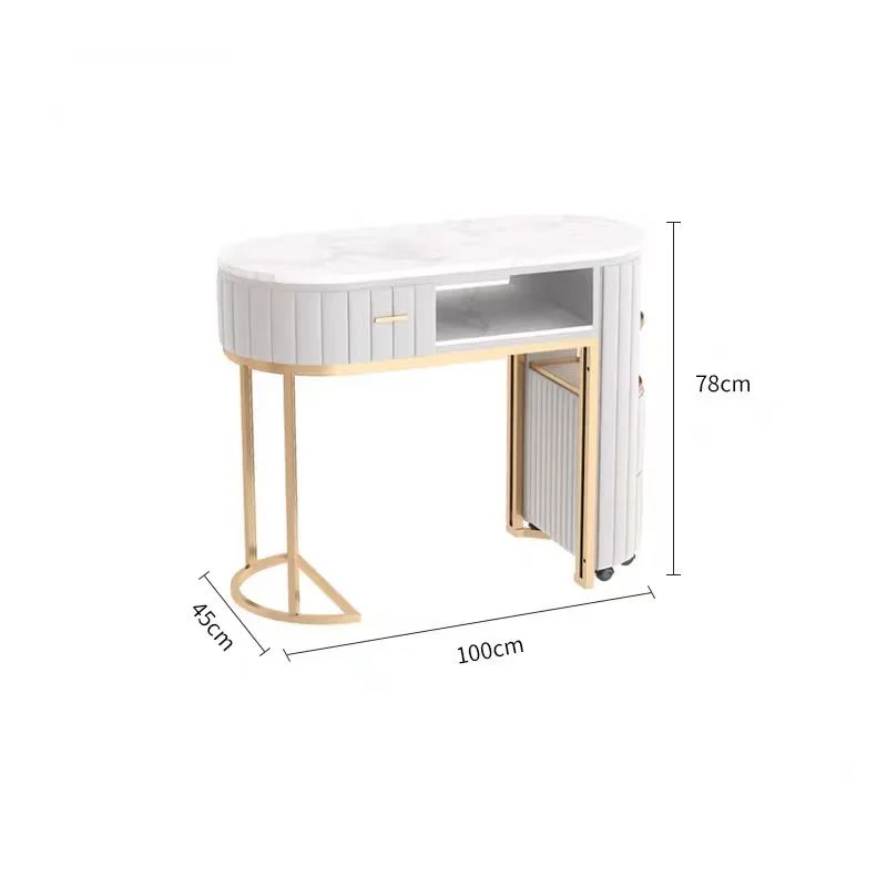 HOCHEY Manicure Desk Nail Salon Furniture Table For Nails Salon Professional Manicure Table Nails Table And Chair Set