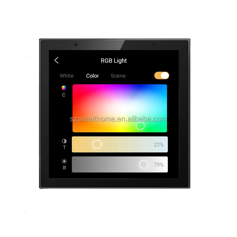 2023 Wall Switch UK Smart Home Control Panel With Zigbee Hub Smart Scene with built-in Alexa voice control