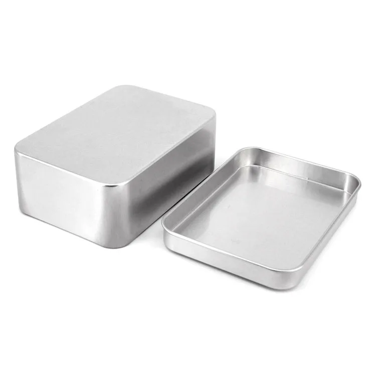 Hot sale rectangular aluminum tin can tin box soap aluminum jar tin box soap dish metal soap box