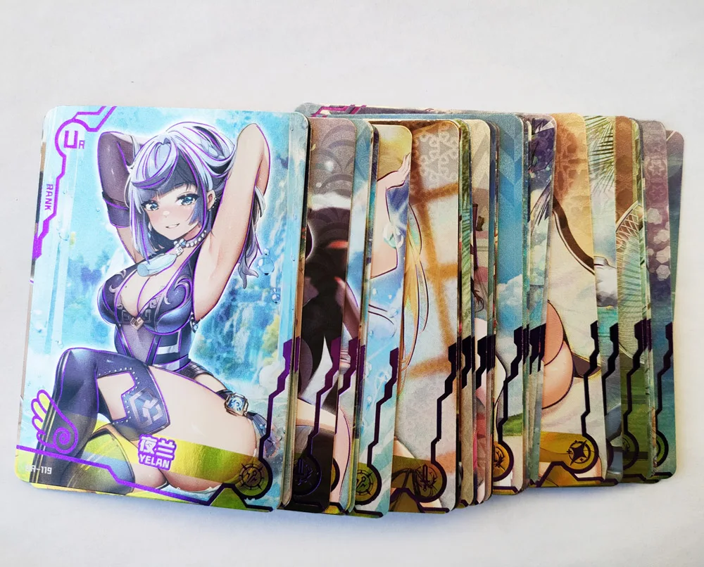 New Goddess Story Girl Party Cards Collection Sexy Swimsuit Bikini Anime acg card Genshin Impact Board Game Child Toy Gift