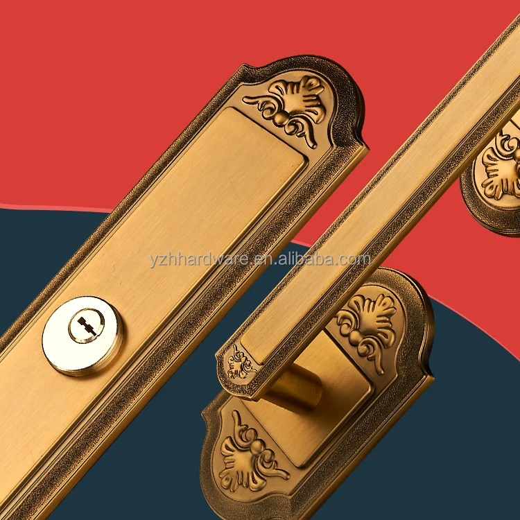 Прямая продажа с завода, роскошный Европейский двойной замок для входной двери, набор ручек, домашний охранный дверной замок