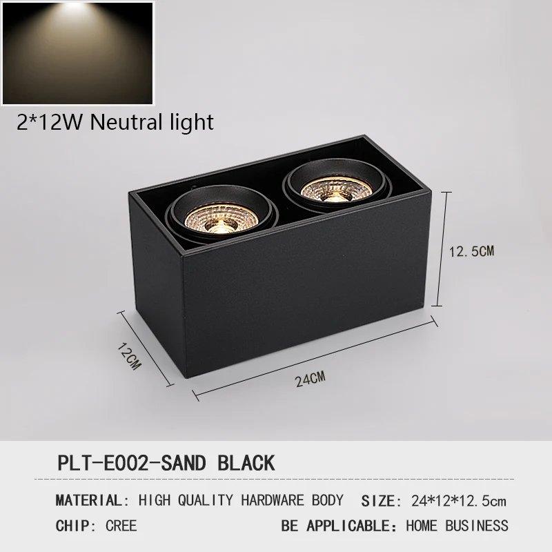 Потолочная лампа Puluoti с двойной головкой и регулируемым углом освещения для магазина одежды