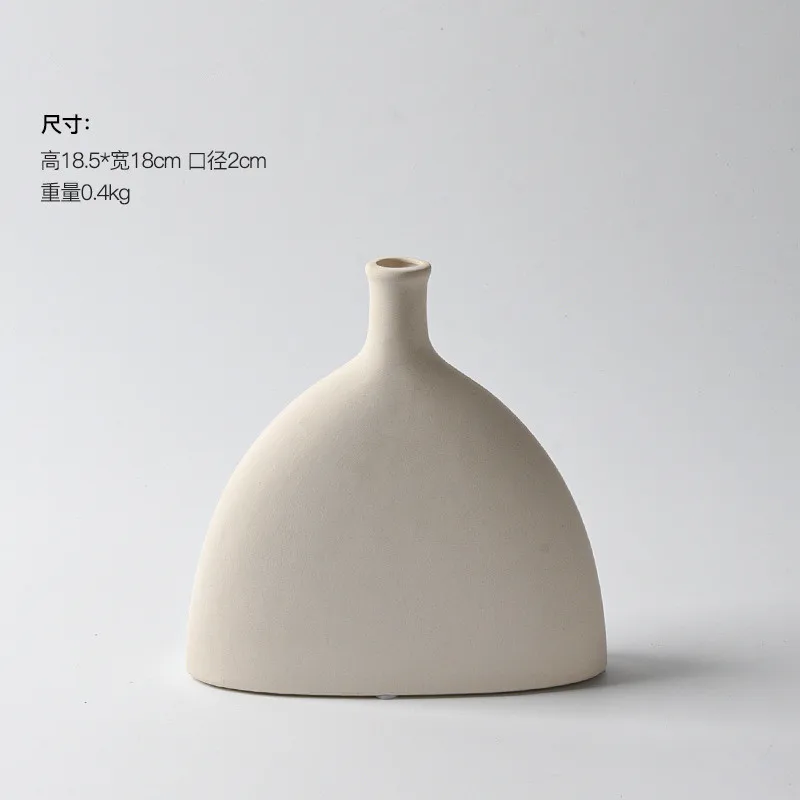 Geometric shaped ceramic vase in Bohemian style for home decoration, suitable for living room decoration vases