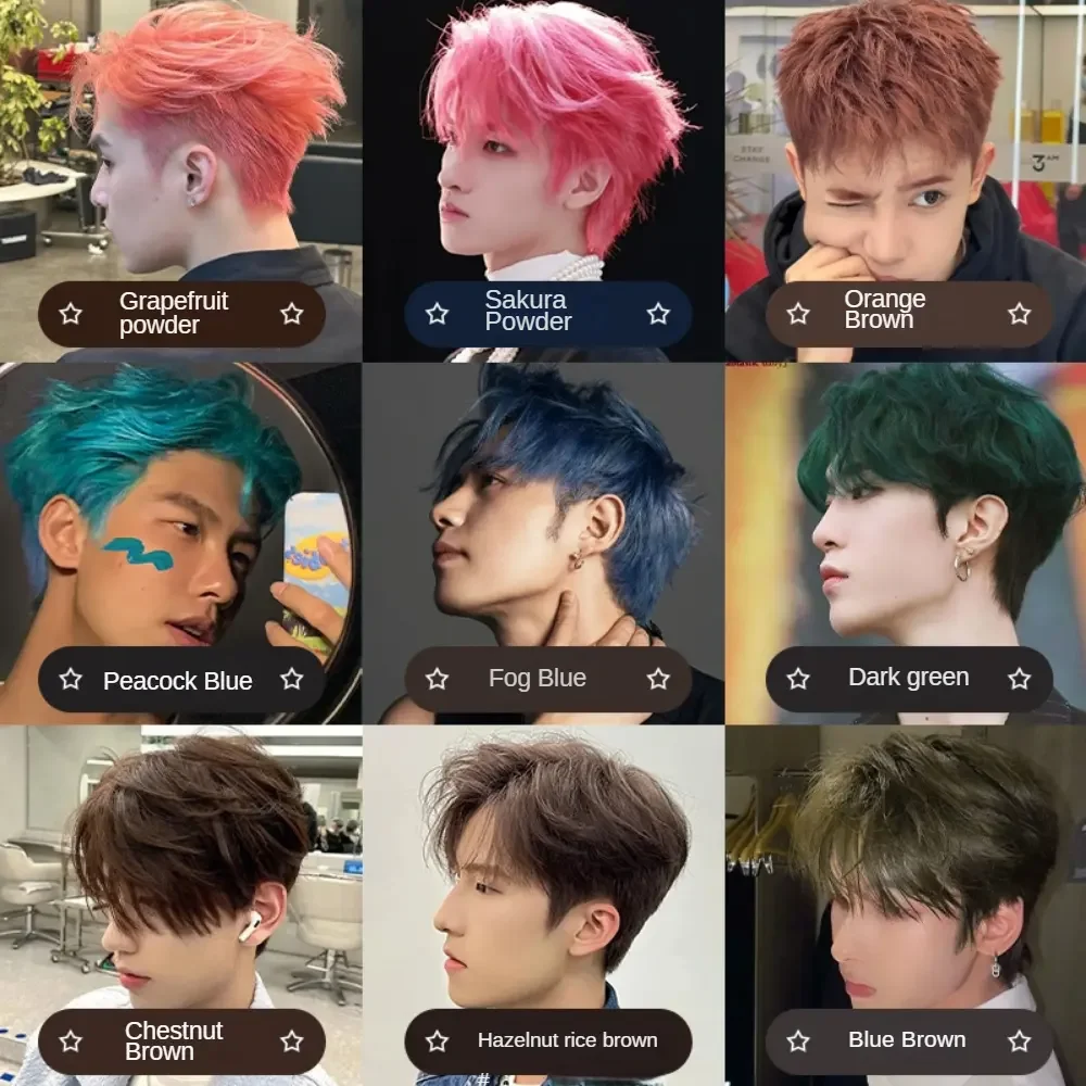 Chinese manufacturer wholesale blue Silver professional color dye human hair wig shiny semi-permanent dye cream hair color