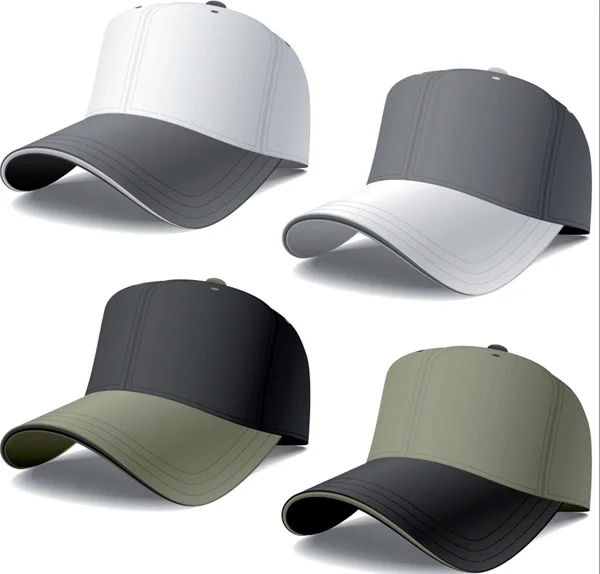 
unisex fashion 6 panel two tone golf baseball hat 3D embroidery sports hat 