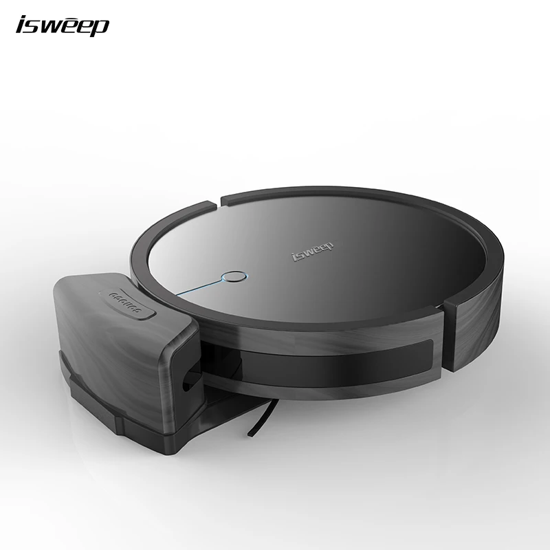 Black Mini Floor Vacuum Cleaning Robot with Controller Easy Home Robot Vacuum Cleaner Scheduled Cleaning Dry Household Ybs 1705