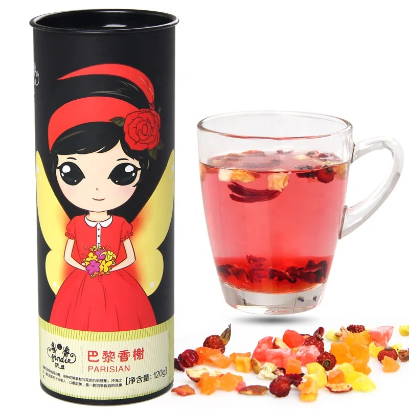 Wholesale Detox Herb Dried Test Tube Fruit Colorful Mixed Slimming Tea With Roselle