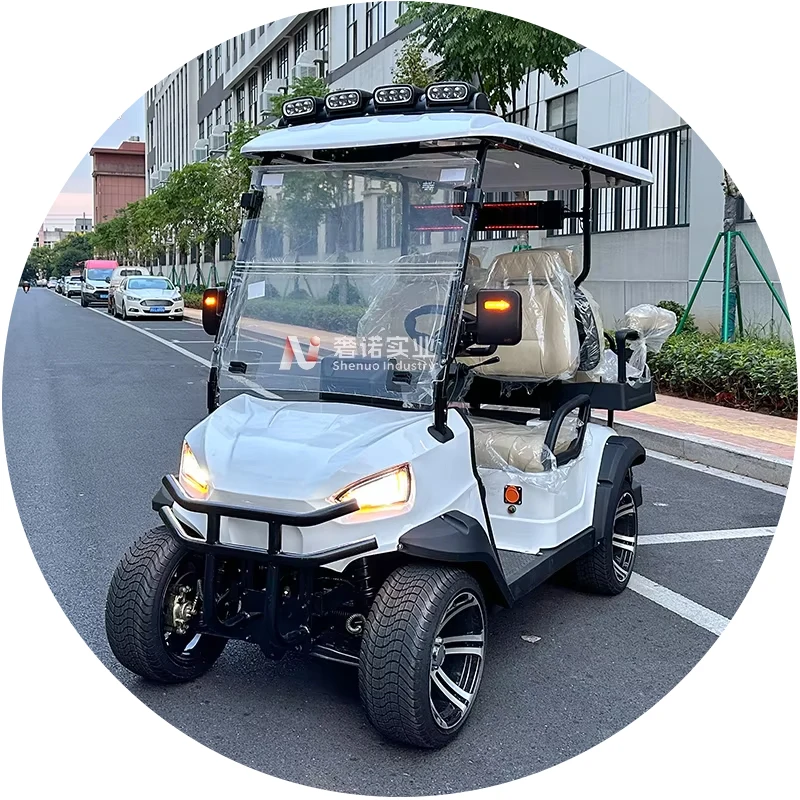 Stable And Durable 2/4 Seats 4 wheel Lithium Battery Electric Hunting Buggy Golf Carts