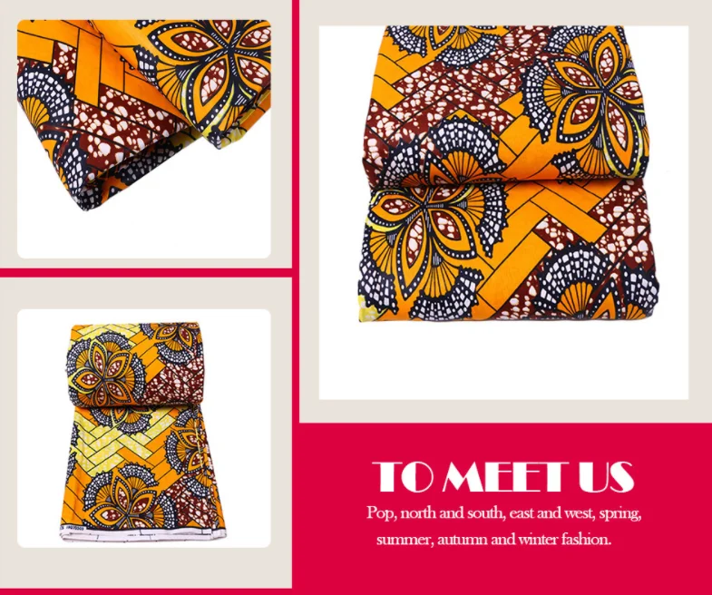 Custom Glitter African Wax Printed Fabrics, High Quality 100%Polyester Super Fabric Hollandais/