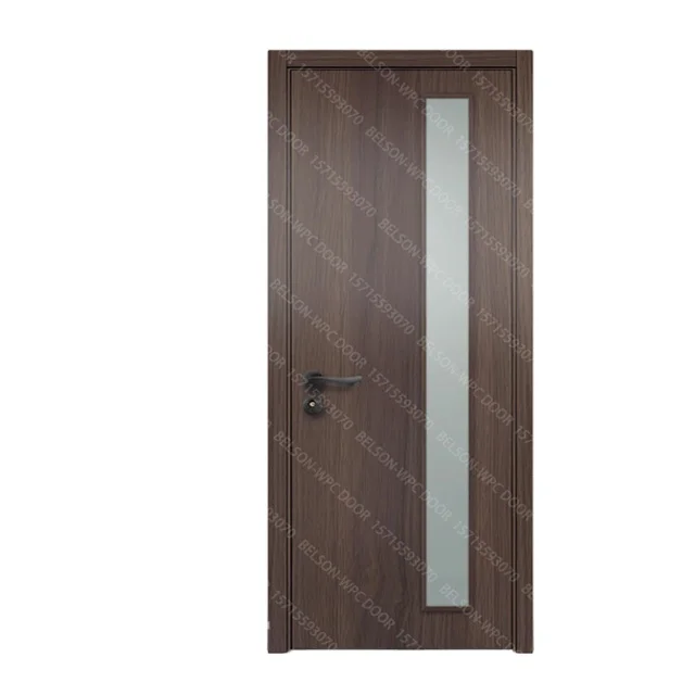 BES Modern Design White PVC Melamine WPC Abs Door Waterproof Internal Finish for Apartments Wood Veneer Primer Door for Sale