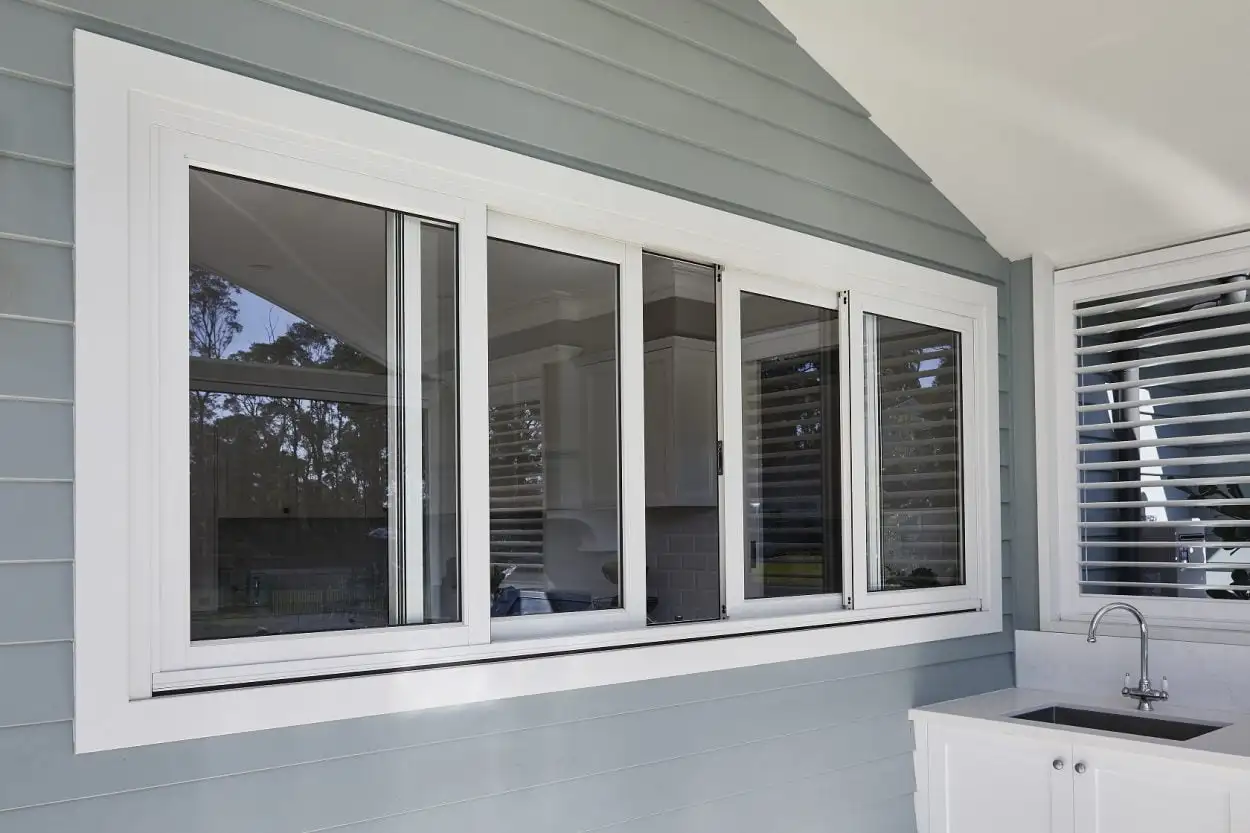CN authentic window supplier sliding window design UPVC   plastic triple glazing window 85 series [Support Factory Inspection]