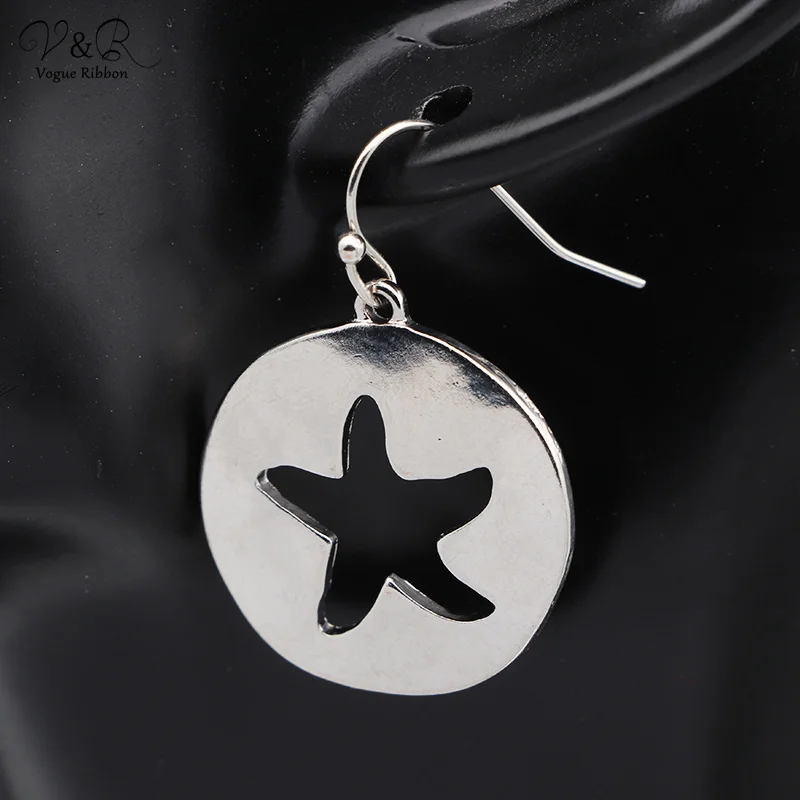 V&R Fashion Jewelry 2020 new design Gold Plated Anchor Small Hook sea series Earring for Woman