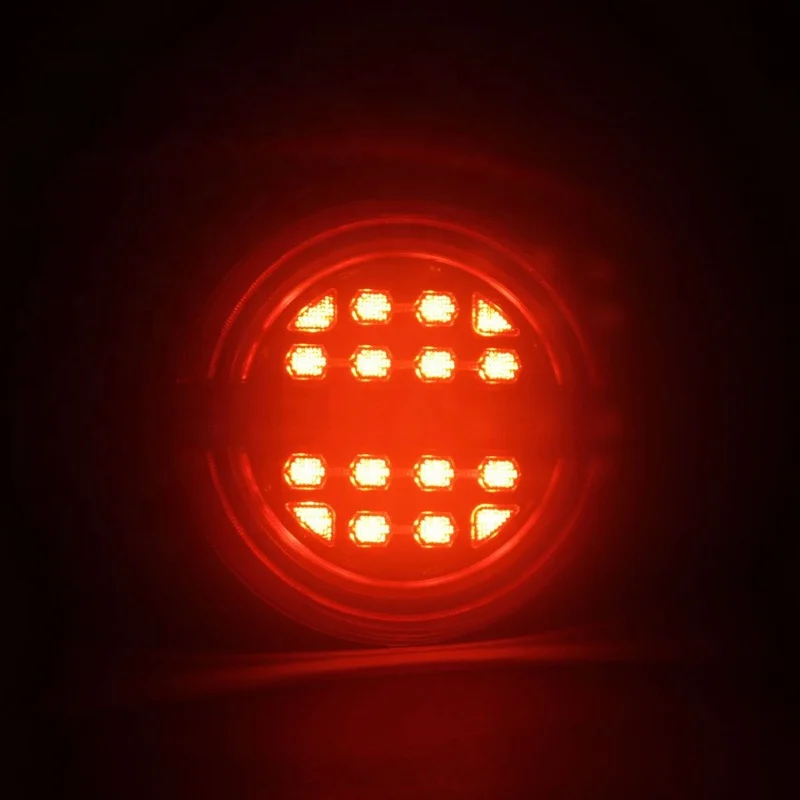 IP67 Водонепроницаемый 24V грузовик с прицепом круглые светодиодные гамбургер габаритными задними фонарями заднего фонаря для грузовых автомобилей ВАН КАРАВАН Campe