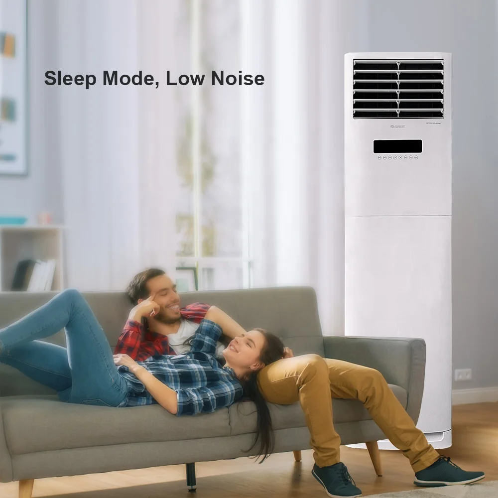 220V 50Hz Home Air Conditioners Gree Cheaper Floor Standing Air Conditioning 36000Btu 48000Btu Inverter Vertical Cabinet Ac Unit