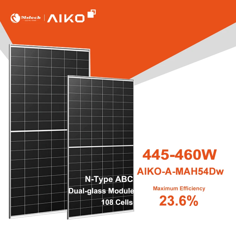 Aiko Pannelli Fotovoltaici высокоэффективный 445 Вт 450 455 460 N-Type Abc Pv панели модуль A450 Mah54Dw солнечная панель