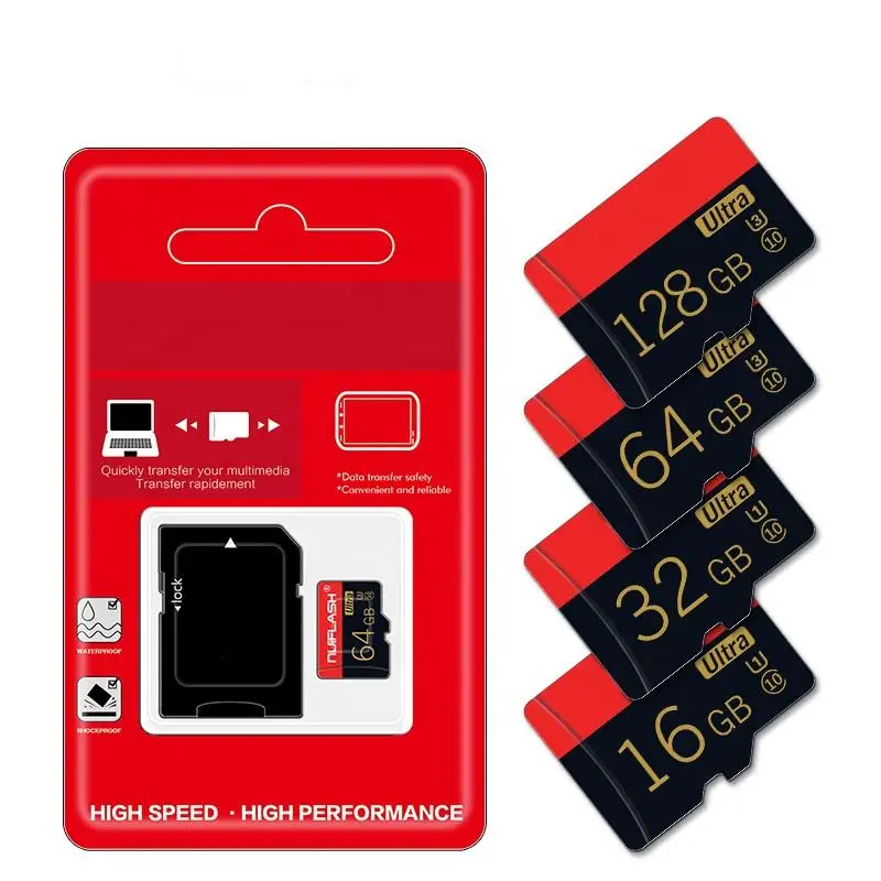 FULL CAPACITY Flash Card 128 GB Micro TF SD Card Custom Logo 8Gb 16GB 32GB 64GB 128GB 256GB 512GB Memory Card