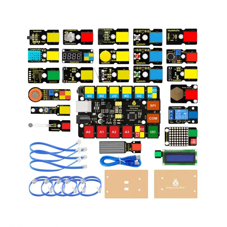 OEM/ODM Upgraded Version Starter Kit EASY Plug RJ11 Starter Kit for Arduino Starter Sensor Kit